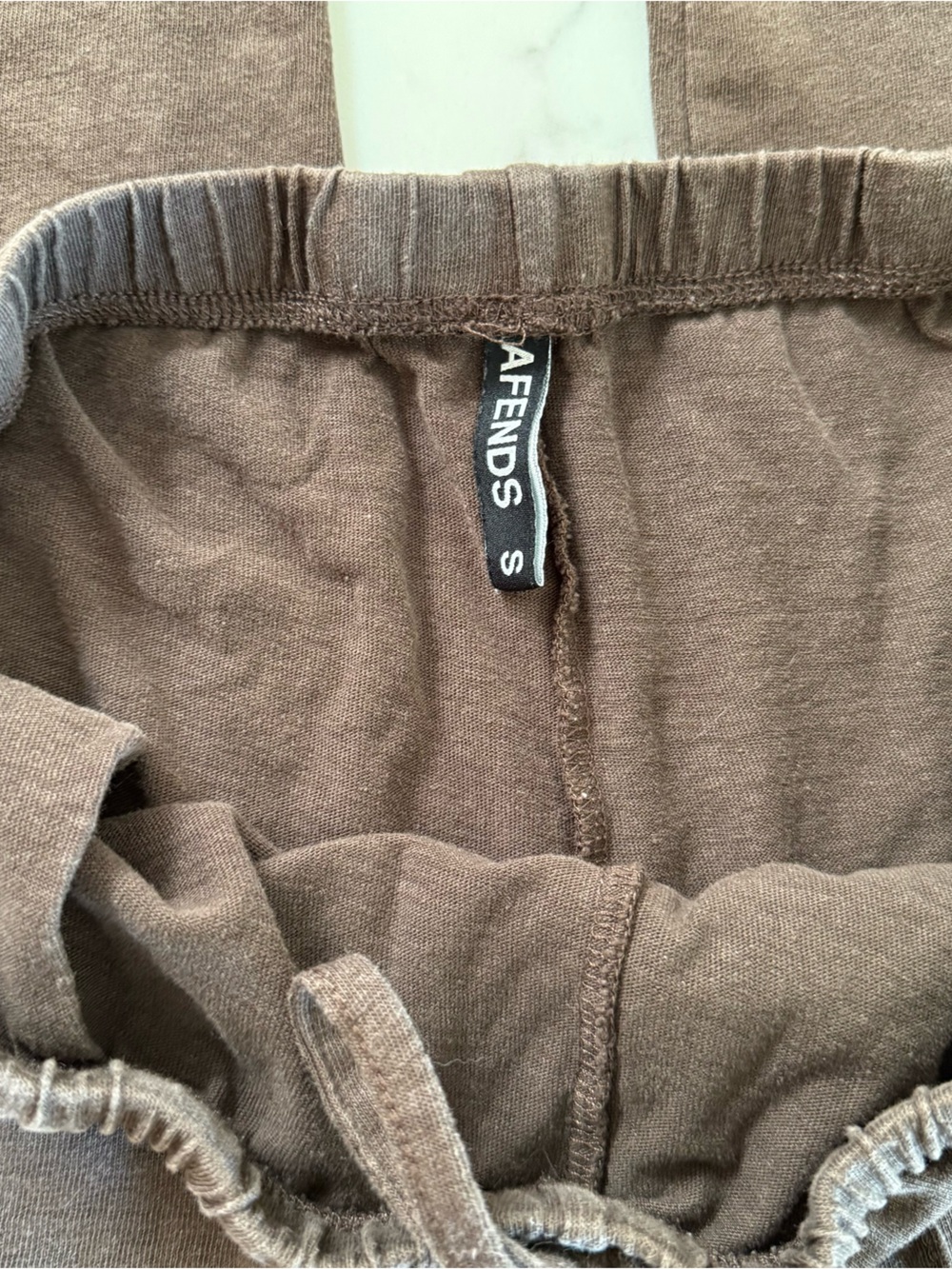 Afends Jones Wide Leg Cotton / Hemp Pant - Coffee - Size Small - Picture 4 of 9